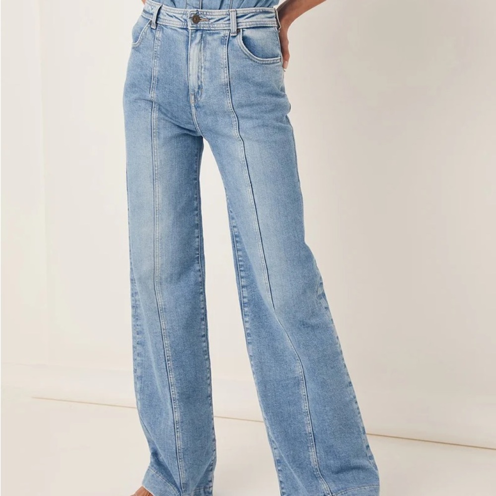 spell x outland denim classic wide leg jeans sz large